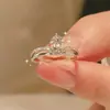 Anel de Moissanita Diamante Genuíno Cor D Importado, Anel Banhado a Ouro Prata 925, Fornecimento Direto da Fábrica, Transmissão ao Vivo, Dropshipping Disponível
