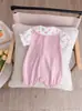 Roupas para Recém-Nascidos, Macacão Curto de Verão para Bebê para Mês Completo e 100 Dias, Macacão Fino de Princesa para Verão