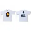 Dropshipping 260g Peso Pesado Marca de Moda Suministro Mayorista Transfronterizo Camiseta de Manga Corta Peso Pesado Cabeza de Mono Bape Tiburón 22