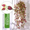 Enredaderas de Plantas Verdes Falsas para Decoración, Enredaderas de Flores Artificiales de Plástico para Sala de Estar Colgantes de Pared Interiores Cesta Colgante de Flores Árbol