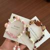 Pulsera de Cachorro Gatito Linda Cerámica Dibujos Animados Alto Valor Pareja Mejor Amigo Pulsera de Cuentas Nicho Joyería de Alto Valor Regalo