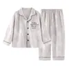 Pijama de forro polar para niños, nuevo estilo otoño/invierno, cárdigan de manga larga, corte holgado y cálido, adecuado para niños mayores, diseño de dibujos animados