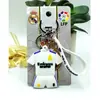 Juwen C Luo AC ibuguo milucaku Estrella francesa Camiseta de doble cara Llavero de PVC Ventilador colgante regalo