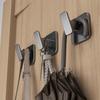 Gancho Gris Pistola Adhesivo Fuerte Sin Taladro Gancho Detrás de la Puerta del Baño de la Cocina Detrás de la Pared Gancho Adhesivo Sin Rastro Gancho para Ropa