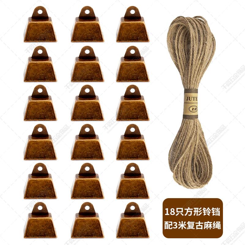 青古铜方形牛铃+麻绳03