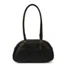 Bolsa de ombro texturizada estilo retrô, nicho, para mulheres, nova coleção outono 2026, design simples de bolsa de boliche, bolsa de ombro de grande capacidade