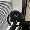 2026 Nueva Celebridad de Internet Bolso Cruzado de Pana con Lunares Estilo Coreano Ins Retro Mini Versátil Bolso de Hombro +