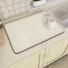 Moderno Simple Encimera Tierra de Diatomeas Absorbente Alfombrilla de Secado Rápido Escritorio Tazón Aislamiento Térmico Alfombrilla Anti-quemaduras Resistente al Desgaste Alfombrilla de Drenaje de Cocina