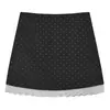 Falda de Encaje con Lunares Patchwork de Cintura Alta para Mujer 2026 Primavera Verano Nueva Versátil Antiexposición Ajustada al Cuerpo Corta