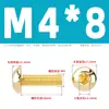 Tornillos de Cabeza Semiredonda Hexagonal de Latón Din7380 Tornillos de Cabeza Redonda tipo Copa Champiñón de Cobre M3M4M5M6M8M10