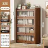 Estante de armazenamento para livros, estante autoportante, armário de armazenamento embutido na parede para uso doméstico na sala de estar, armário à prova de poeira sem madeira maciça