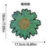 Parches de bordado de lentejuelas florales estilo coreano, diseños coloridos de nubes arcoíris y florales, adornos de cuentas para bolsos, sombreros y decoraciones DIY