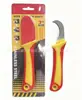 Cuchillo Eléctrico Aislado Transfronterizo Cuchillo Eléctrico Multifuncional con Mango de Plástico Pelacables Herramienta de Corte de Cables en stock