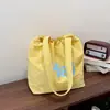 Bolsa de tela de nailon a prueba de viento, Bolso perezoso de verano para ir al trabajo, Bolso de hombro para mujer, Bolso tote de lona de gran capacidad, Bolso nuevo con cordón