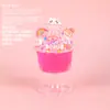Kit de Materiais DIY Artesanal Infantil Cola de Creme Simulação Lama de Cristal Fofa Copo de Sorvete Brinquedo Pequeno para Menina
