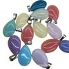 Colgante de piedra fluorescente de color europeo y americano con forma de gota de agua, artículos de playa, moda, colgante simple, collar para niña, accesorios