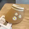 Sombrero de Paja con Parte Superior Abierta Gorra de Pato para Mujer Verano Viajes Exterior Sol Playa Ocio Versátil Sombrero de Protección Solar Venta al por Mayor