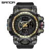 Sanda Modelo 3133 Reloj Electrónico de Moda Tendencia Estudiante de Secundaria Deportivo Impermeable Multifunción Venta al por Mayor