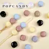 Accesorios para Joyería DIY de Acrílico con Agujero Grande Accesorios de Resina para Ropa Agujero Recto Material para Ensartar Cuentas Sueltas Tejidas