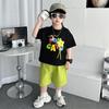 Traje de Verano para Niños de Manga Corta 2026 Nuevo Estilo de Verano Estilo Coreano Chico Guapo Conjunto Casual de Dos Piezas Ropa Delgada