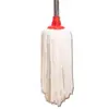 Mopa de varilla de acero inoxidable engrosada para el hogar, cabezal de mopa de repuesto, absorbente, práctica, de hilo de algodón, cabeza redonda, con mango, lote de fábrica