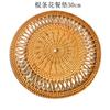 Posavasos de Ratán Hecho a Mano Vietnamita, Base Aislante, Soporte para Ollas de Ratán de Otoño, Posavasos para Té, Redondo, Juego de Té Kung Fu, Juego de Accesorios para Ceremonia del Té