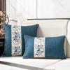 Novo estilo chinês Jacquard fita algodão linho fronha de travesseiro luz de luxo high-end sala de estar almofada capa redwood sofá travesseiro