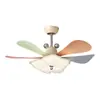Novo modelo de ventilador de teto com luz para casa, design floral estilo vintage, luz de ventilador que protege os olhos para quarto, sala de estar, escritório e sala de jantar