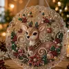 Bestseller internacional Halloween e Natal pingente Papai Noel acrílico pintado diamante pintura pingente decoração, não feito à mão