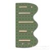 Estante de almacenamiento de tablero perforado de madera maciza con forma de onda para entrada de casa, pasillo, caja de medidor eléctrico sombreada, estante de almacenamiento de pared de madera