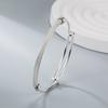 Pulsera de malla lisa hecha a mano de moda para mujer, malla amor persistente twist, pulsera anillo de malla tejida push-pull de flores