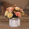 Decoração de flores de simulação nórdica ornamentos de flores flores para sala de estar flores artificiais decorações arte floral flores de plástico flores para mesa de jantar flores biônicas arranjos de flores