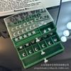 Caja de Joyería a Prueba de Polvo, Pendientes Anti-Oxidación, Collares, Anillos, Caja de Almacenamiento Acrílica Transparente, Caja de Joyería de Terciopelo de Alta Gama