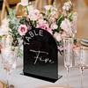 BTU327 Suministro Transfronterizo Amazon Arco Acrílico Tarjeta de Mesa Digital Tarjeta de Número de Mesa para Boda Tarjeta para Mesa de Comedor