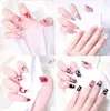 Arte de Unhas Cravejadas com Diamantes, Cola Gelatina Doce Feitas à Mão Unhas Gato Olho Pré-Fabricadas Usáveis, Tiras de Unha Longas Realçadoras de Branco