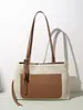Bolsa de Mão de Luxo Nova, Exquisita e Simples de 2026, Bolsa de Ombro com Retalhos de Algodão e Linho, Bolsa de Braço de Grande Capacidade para o Dia a Dia