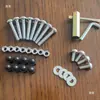 Parafusos para cadeira Eames, acessórios de metal, conjunto completo de espaçadores de suporte pretos, móveis de cadeira modernos, chave de escritório