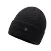 Gorro de lana de color liso con protección auditiva abrigado de moda para hombres y mujeres de Corea, gorro de punto combinable para otoño e invierno, gorro frío con forro polar.