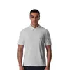 Camisa Polo Europeia Sem Costura para Homens, Fitness ao Ar Livre, Proteção Solar, Sensação Refrescante, Cor Sólida, Secagem Rápida, Gola Polo, Manga Curta para Homens