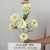 Flores Artificiales con 6 Cabezas de Pino, Cordyceps y Peonía para Arreglo de Escena Floral Hecho a Mano, Decoración Suave, Arreglo Floral de Boda y Decoración Falsa
