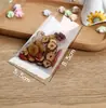 Fondo blanco bolsa transparente sellada de fábrica para hojaldre de copo de nieve galleta bolsa para galletas bolsa para hojaldre de yema de huevo bolsa de embalaje para té de flores venta al por mayor de fábrica