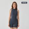 Mono de Yoga de Alta Intensidad Transfronterizo de Verano para Belleza de Espalda con Cremallera, Mono de Fitness Ajustado de Tacto Desnudo que Levanta Glúteos