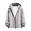 Macacão de manga comprida personalizado trabalhadores casaco casaco outono faixa refletiva trench coat logotipo trabalho casaco bordado palavra