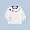 Camiseta de manga larga para niños, primavera y otoño, algodón puro, ropa para niños y niñas, tops de bebé, camisa de bebé, ropa exterior, clase A