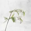 Flor artificial minimalista nórdica de flor de gafanhoto flor de seda flor falsa planta verde com um toque fresco para sala de estar e mesa de jantar arranjo floral decoração