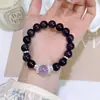 Pulsera de Amatista Uruguaya Rica en Cristales Naturales Nueve Fuegos Púrpuras Lujo Accesible Gama Alta Nuevo Estilo Chino Pulsera Original