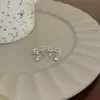 Brincos Exclusivos, Compactos, de Luxo Leve, de Alta Qualidade, com Zircônias em Formato de Laço, Versáteis e Estilosos, Brincos de Design Único para Mulheres