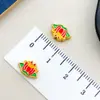 Accesorios Estilo Chino Aleación Esmalte Cloisonné Patrón de Nube Monedas de Agujero Recto, Cuentas, Fortuna y Prosperidad Cuentas de Loto Nube Trasera