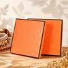 Caja de Regalo de Bufanda de Seda Naranja en Stock, Caja de Regalo de Alta Gama con Tapa y Base, Caja de Empaque para Chal y Pañuelo Cuadrado Pequeño, Caja de Regalo para Bufanda al por Mayor