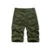 Pantalones Cargo de Primavera Estilo Americano para Hombre 2026, Pantalones Cortos Teñidos en Prenda de Tallas Grandes Transfronterizos en Stock